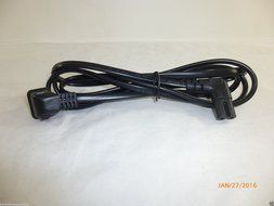 6 Ft foot USA 2 pin Male to 90 Degree Right Angled IEC 320 C7 AC Power Supply Cord cable For Samsung TV's