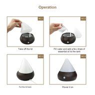 HOMY USB Mini Aroma Diffuser Infrared Sensor Hi-tech Touch Screen Travel Size Portable Humidifier for Car,PC,Office... N3