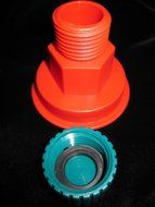 RIDGID Wet/Dry Vac Hose to Drain Adapter and Cap