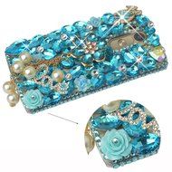 LG G Stylo Case, LG G Stylo Bling Case-Spritech(TM) 3D Handmade Colorful Diamond Bling with Butterfly Flower Decoration... N47