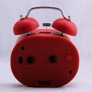 HENSE Creative Colorful Design Non-ticking Mute Silent Quartz Movement Twin Bell Alarm Clock With Nightlight HA16... N5