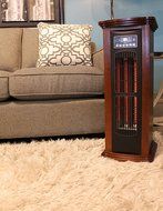 American Comfort ACW0065WE 1500-watt Tower Infrared Heater, Espresso N4