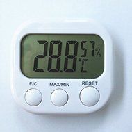LingStar LCD Digital Thermometer Hygrometer Temperature Humidity Meter Gauge With Clock 2016 New Weather Station