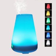 ledsniper 100ml Essential Oil Diffuser, Cool Mist Aroma Humidifier with 7 Changing Colorful LED Lights, Waterless... N3