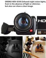 Boblov ORDRO HDV Full HD Digital Video Camera Recorder LCD Touch Screen 1080P 3.0-in Rotatable Camcorder DV DVR... N5