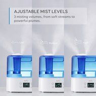 Eufy Humos Air 1.1, Ultrasonic Cool Mist Humidifier with Auto Humidity Control, Ultra-Quiet Operation, 1.1 Gallon... N3