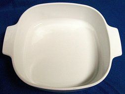 Corning Ware A-2-B Casserole - No Lid - 2 Liter - Blue Ribbon Floral Basket N2