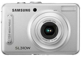 Samsung SL-310W 13.6MP Digital Camera with 3.6x Wide Angle Optical Image Stabilized Zoom (Silver)
