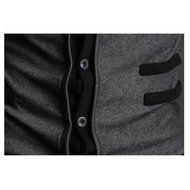 Yaheeda Men's Autumn Casual Long Sleeve Slim Fit Knitted Shawl Collar V-Neck Cardigan N3