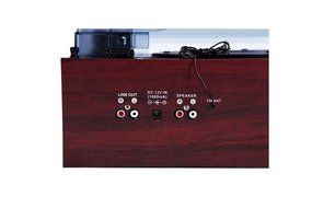 TechPlay ODC174WD SP, 3 speed turntable W/Cassette Player, Radio with presets, AUX in, RCA out, USB SD MP3 Encoding... N2