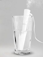 PYDDZH Mini Humidifier USB Wire Controller and Pen Shape, Cool Mist Microporous Type, Travel Humidifier - USB... N12