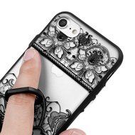 iPhone 7 Case (4.7 inch) - 360 Degree Rotating Ring Holder Kickstand Shockproof Soft TPU Skin Bumper Frame + PC... N36