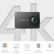 YI 4K Action Camera with Selfie Stick &amp; Bluetooth Remote (US Edition) Night Black