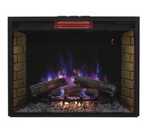 ClassicFlame 33II310GRA 33" Infrared Quartz Fireplace Insert with Safer Plug N2