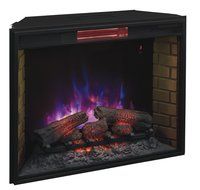 ClassicFlame 33II310GRA 33" Infrared Quartz Fireplace Insert with Safer Plug N3