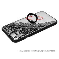 iPhone 7 Case (4.7 inch) - 360 Degree Rotating Ring Holder Kickstand Shockproof Soft TPU Skin Bumper Frame + PC... N40