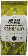 Cameron's Coffee Gold Roast Coffee, Kona Blend, Whole Bean, 10 Ounce