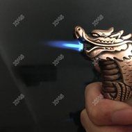 Refillable Jet Flame Butane Torch Cigar Windproof Dragon Style Cigarette Lighter N3