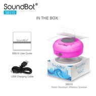 SoundBot SB510 HD Water Proof Bluetooth 3.0 Speaker, Mini Water Resistant Wireless Shower Speaker, Handsfree Portable... N15