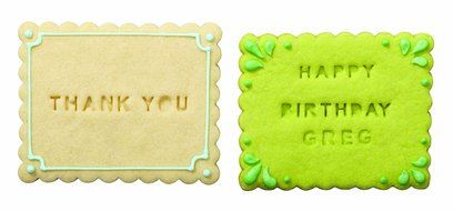 Chicago Metallic CMB108 Personalized Notes Cookie Cutters with Spring Ejection Feature, Set of 3 N3