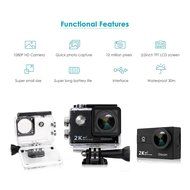 Action Camera Gizcam GZ10 Plus Sports Camera Wifi Waterproof 2K 2.0 Inch 1080P FHD 12MP 173 Degree Wide Angle...