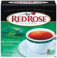 Red Rose Decaffeinated Tea, 48 Count (Pack of 4)