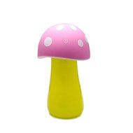 Fasthorse Mushroom Lamp Humidifier Portable USB Aromatherapy Aroma Diffuser for Office Home Travel (Pink) N7
