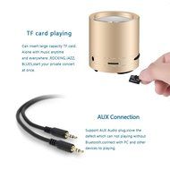 Rose Gold Bluetooth Speaker By BOOMER VIVI Portable Mini Bluetooth Speaker Wireless Loud Speaker With Clear Sound... N5