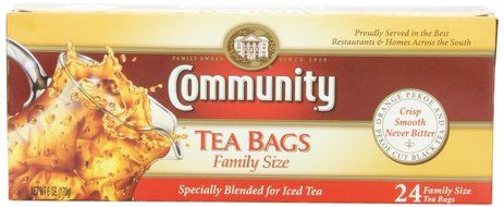 Community Coffee Iced Tea Bags, 24 Count (Pack of 6) N13