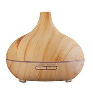 VicTec New Wood Grain 300ml Aroma Essential Oil Diffuser Ultrasonic Cool Mist Super-Quiet Humidifier with LED... N4