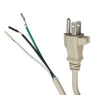18 Gauge Replacement Power Cord, Fits Sanitaire Perfect Style Upright Vacuums, 3 Conductor, 50&#039; Length, Beige