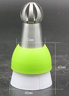 Misula Baking ColorSwirl Tri-color Coupler for Sphere Tips Icing Piping Bag Converter Baking Cake Cupcake Cookie... N2
