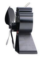 4-Blade Heat Powered Stove Fan for Wood / Log Burner/Fireplace increases 80% more warm air than 2 blade fan- Eco... N5
