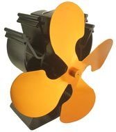 4-Blade Heat Powered Stove Fan for Wood / Log Burner/Fireplace increases 80% more warm air than 2 blade fan- Eco... N6