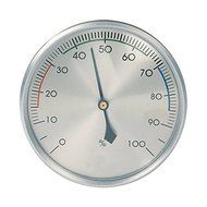 Analog Hygrometer Humidity Gauge 3.25 inch Diameter with Brushed Aluminum Dial and Bezel