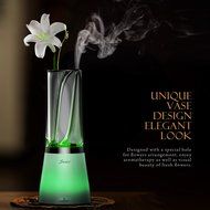 Seneo Aromatherapy Essential Oil Diffuser, Vase Design Aroma Cool Mist Ultrasonic Humidifier with Flower Arrangement... N3