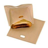 Mangocore 3pcs Reusable Toaster Bag Non Stick Bread Bag Sandwich Bags PTFE Coated Fiberglass Toast Microwave Heating... N4