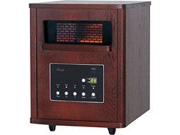 Rosewill RHWH-14001 1500 Watt Cherry Wooden Cabinet Finish Room Space Heater with 6 Infrared Heating Element Tubes...