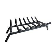 Pleasant Hearth - 3/4" Premium Solid Steel Fireplace Grates, Black, 30-Inch N3