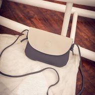 Women Bags Creazy Clamshell Fashion Embossed Purse Shoulder Diagonal Package (Black) N2