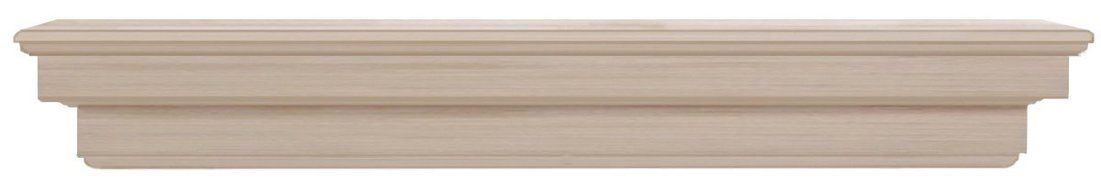 Pearl Mantels 495-72 Auburn Arched 72-Inch Wood and Wood Veneer Fireplace Mantel Shelf, Unfinished. N12