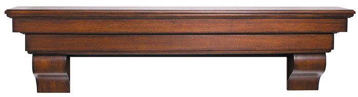 Pearl Mantels 495-72 Auburn Arched 72-Inch Wood and Wood Veneer Fireplace Mantel Shelf, Unfinished. N13