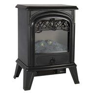 Modern Standing Electric Fireplace Heater Fire Stove Flame Wood Log Portable - P4