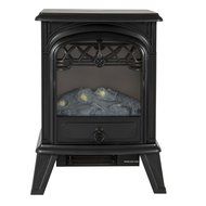 Modern Standing Electric Fireplace Heater Fire Stove Flame Wood Log Portable - P4 N2