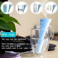 QH Silent USB Air Purifier Mini Humidifier For Office Home Car and Baby (Blue) N23