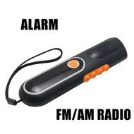 iRonsnow IS-074 Emergency Dynamo Hand Crank Led Flashlight with FM AM Radio, Noctilucent in Dark, 800mAh Rechargeable...