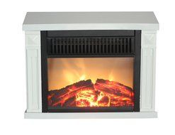 Comfort Glow EMF162 1200-watt Hearth Portable Electric Fireplace Classic, Mini, White