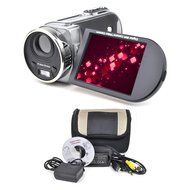 Mitsuba 16MP (Interpolated) Digital Camcorder with 8x Digital Zoom, 3.0&quot; LCD and Carry Case (Silver)