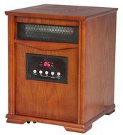 shinerich industrial ltd wi-0037 Westpointe, 1500W, Furniture Grade Wood With Dark Oak Finish, Infrared Heater