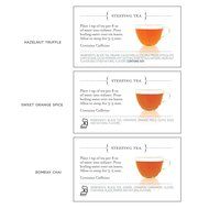 Tea Forte LOOSE LEAF TEA TRIO, 3 Small Tea Tins, Black Tea Sampler - Hazelnut Truffle, Sweet Orange Spice, Bombay... N5
